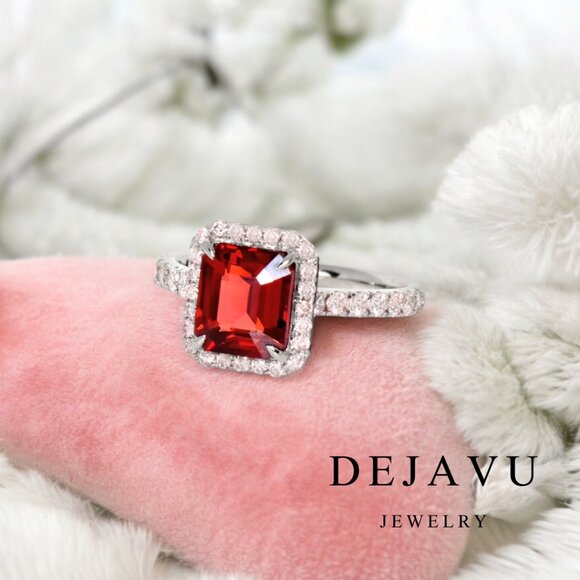 Red Garnet Ring - Picture 1 of 7